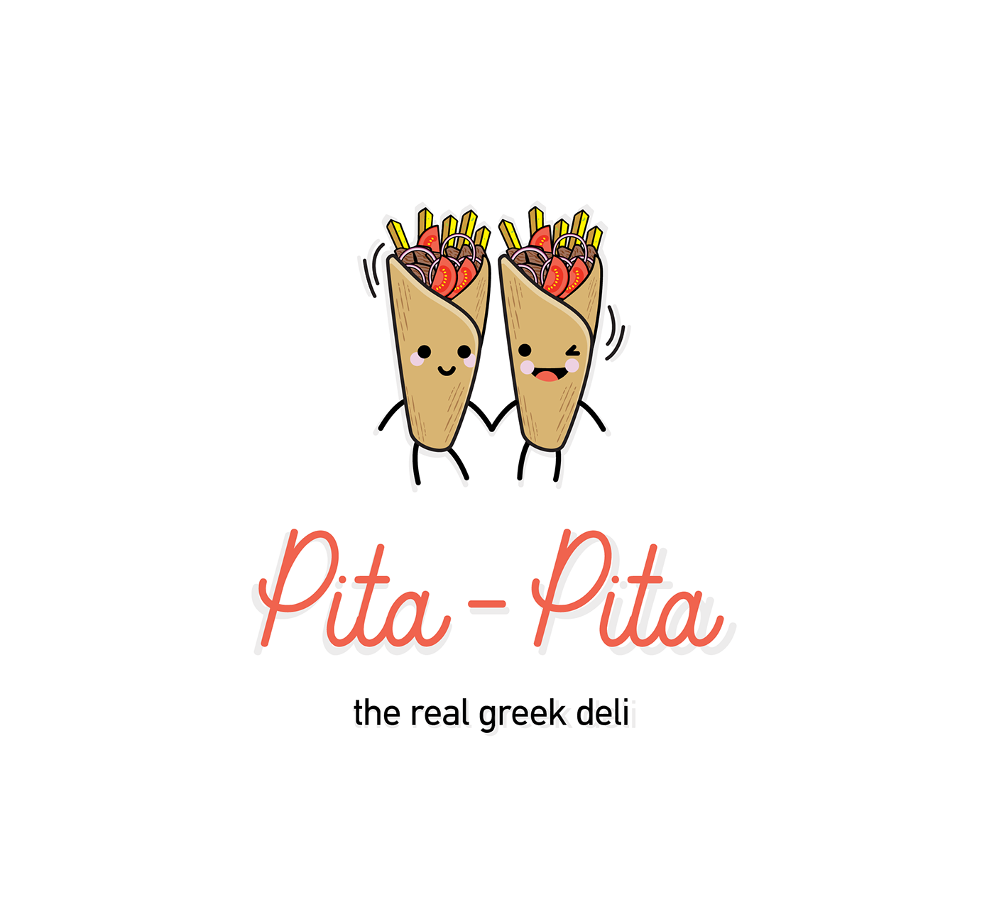 branding  Fast food burger pita greek food Food  germany Trikala logo Greece