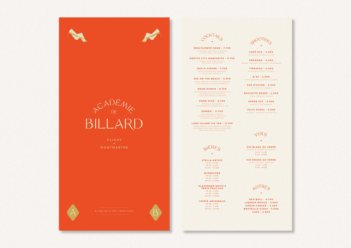 Billard identity Identity Design Branding design direction artistique design
