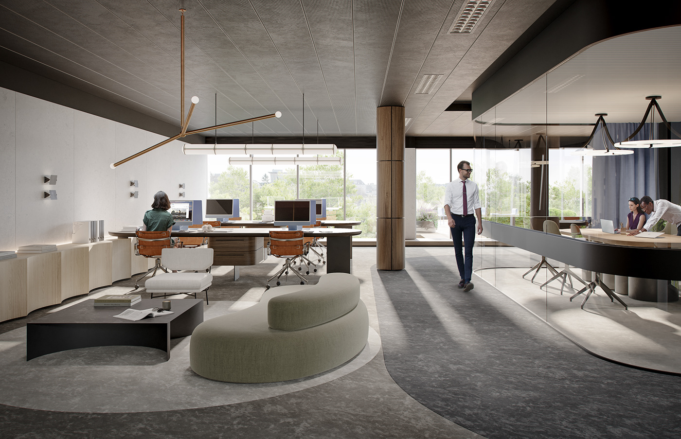 archviz CGI luxembourg marketing   Office Panoptikon residential Retail visualization visuals