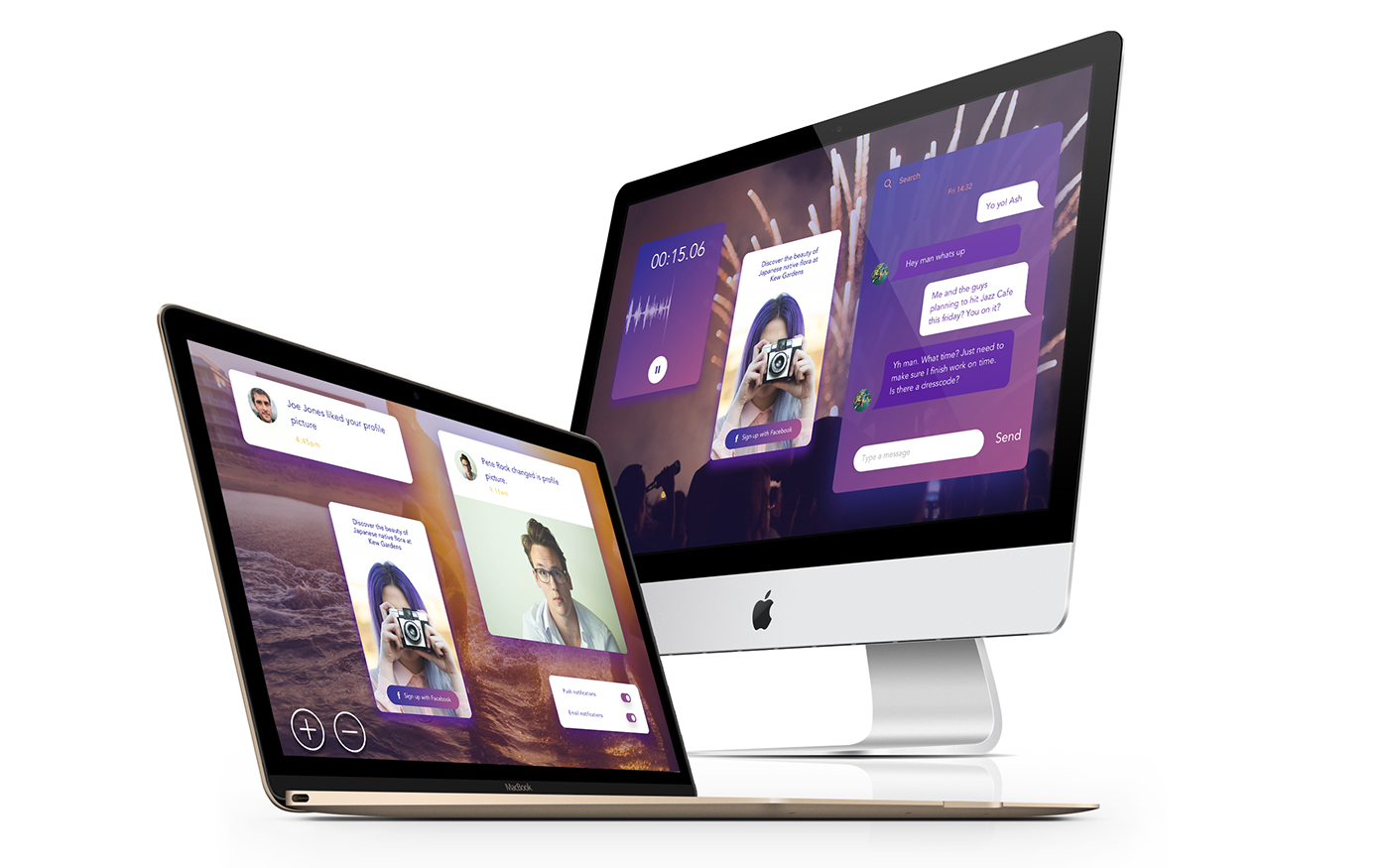 widgets UI purple dashboard clean Colourful 
