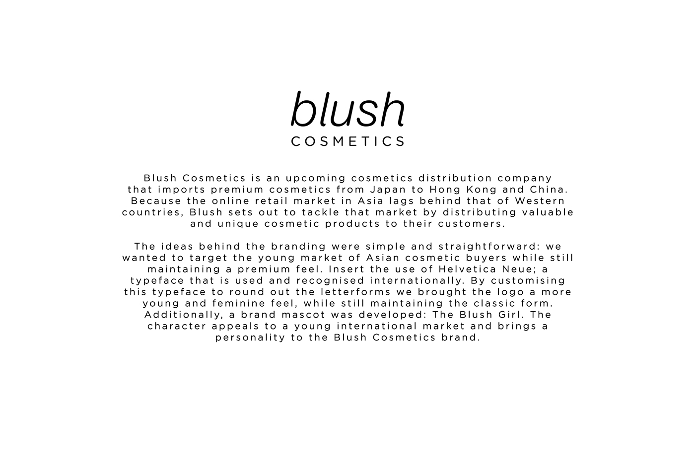 blush cosmetics pink makeup Behance No Entry Design type daily type Logo Design