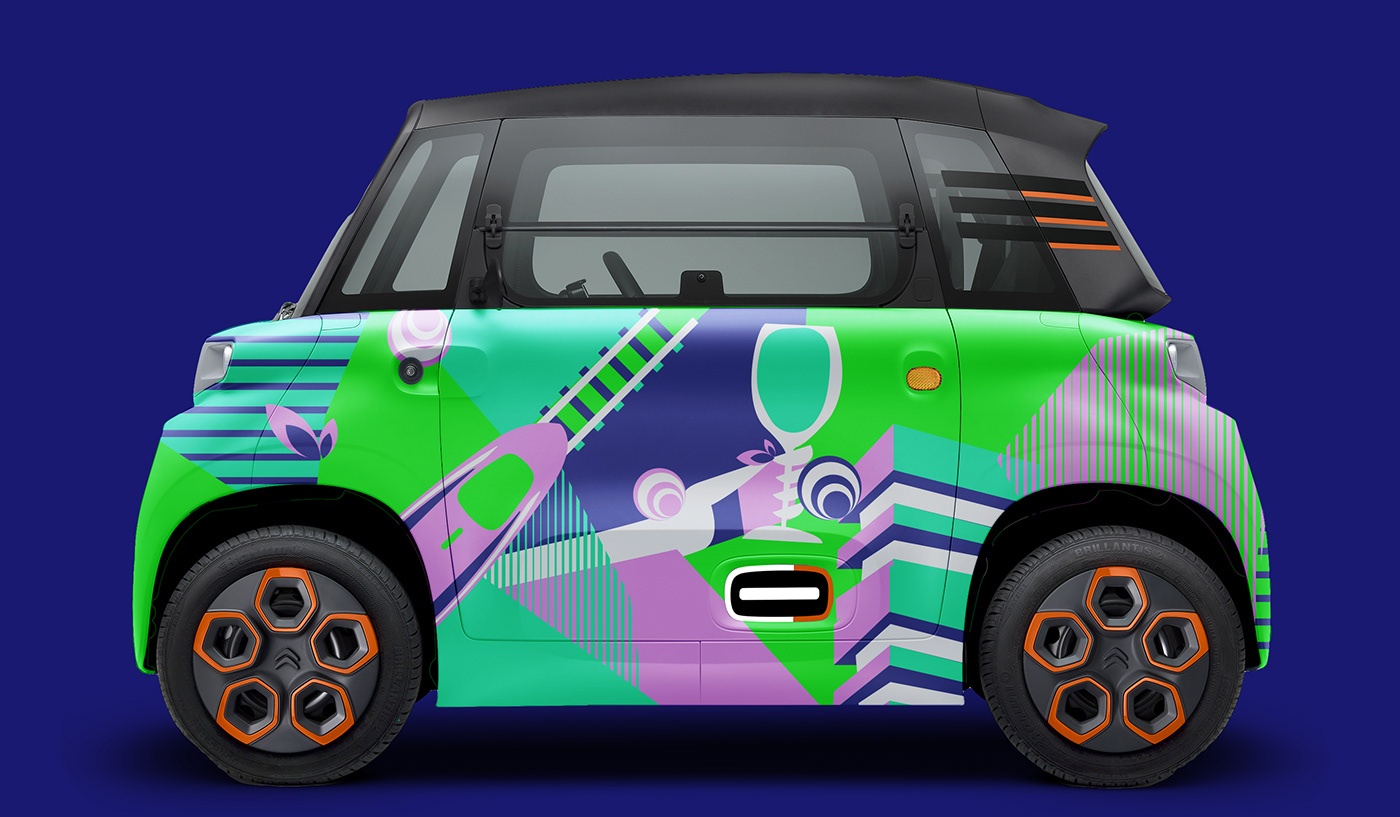 AMI automotive car citroen design electric milan city Paris mobility