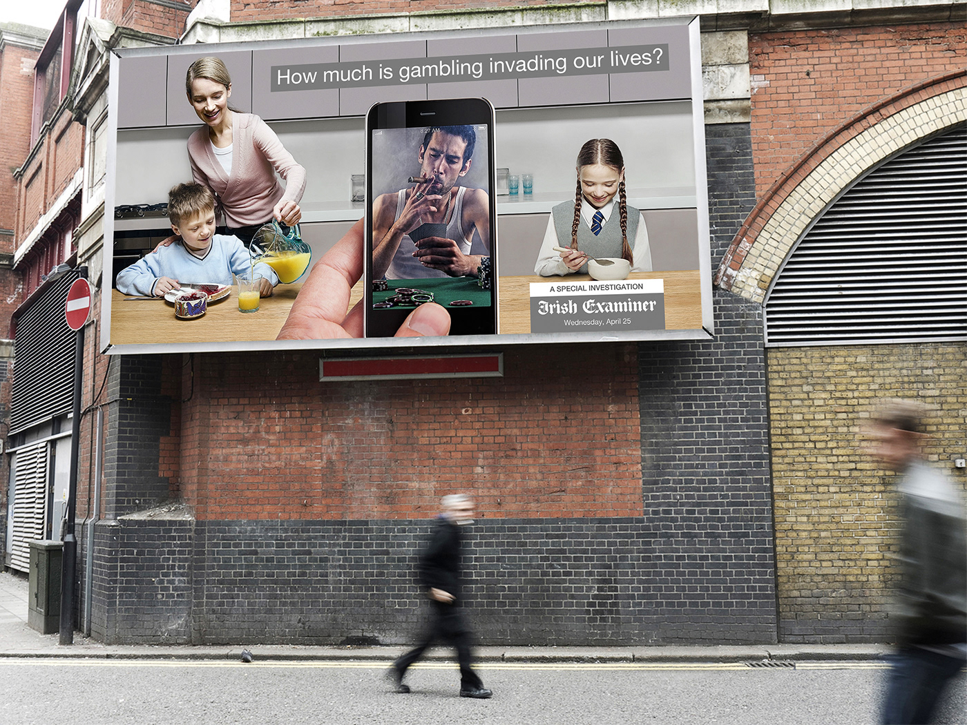 Outdoor print Photo Manipulation  billboard ad gambling craft