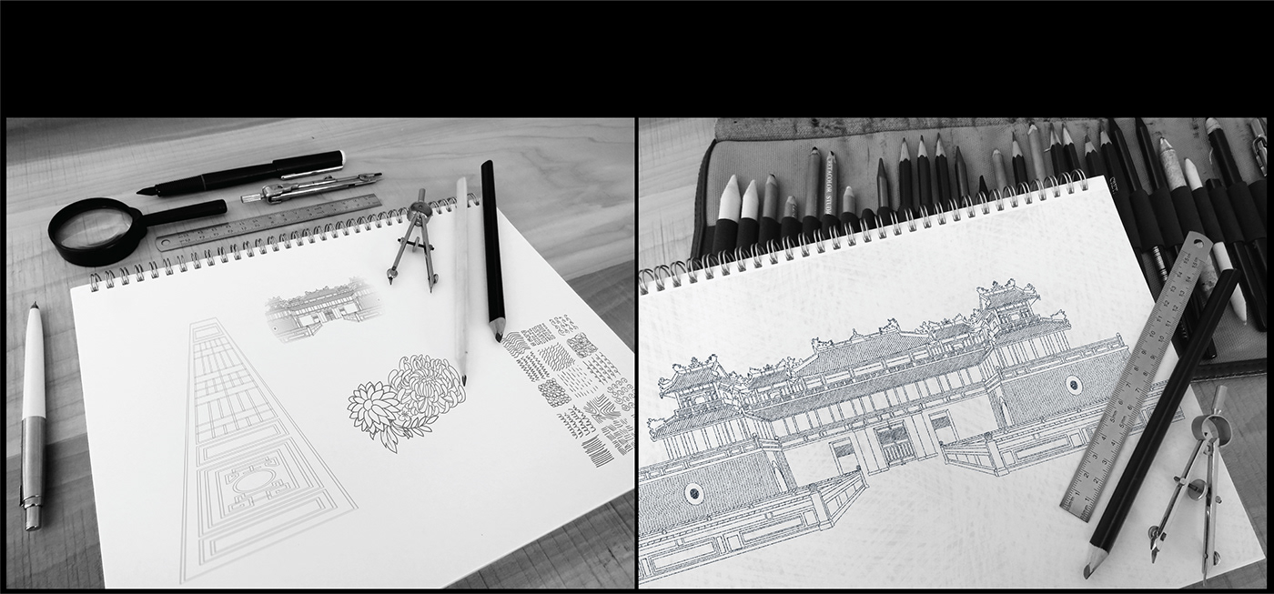 brandgo FekyNg graphicdesign hue ILLUSTRATION midautumn2021 mooncake Packaging Royalimperial vietnam