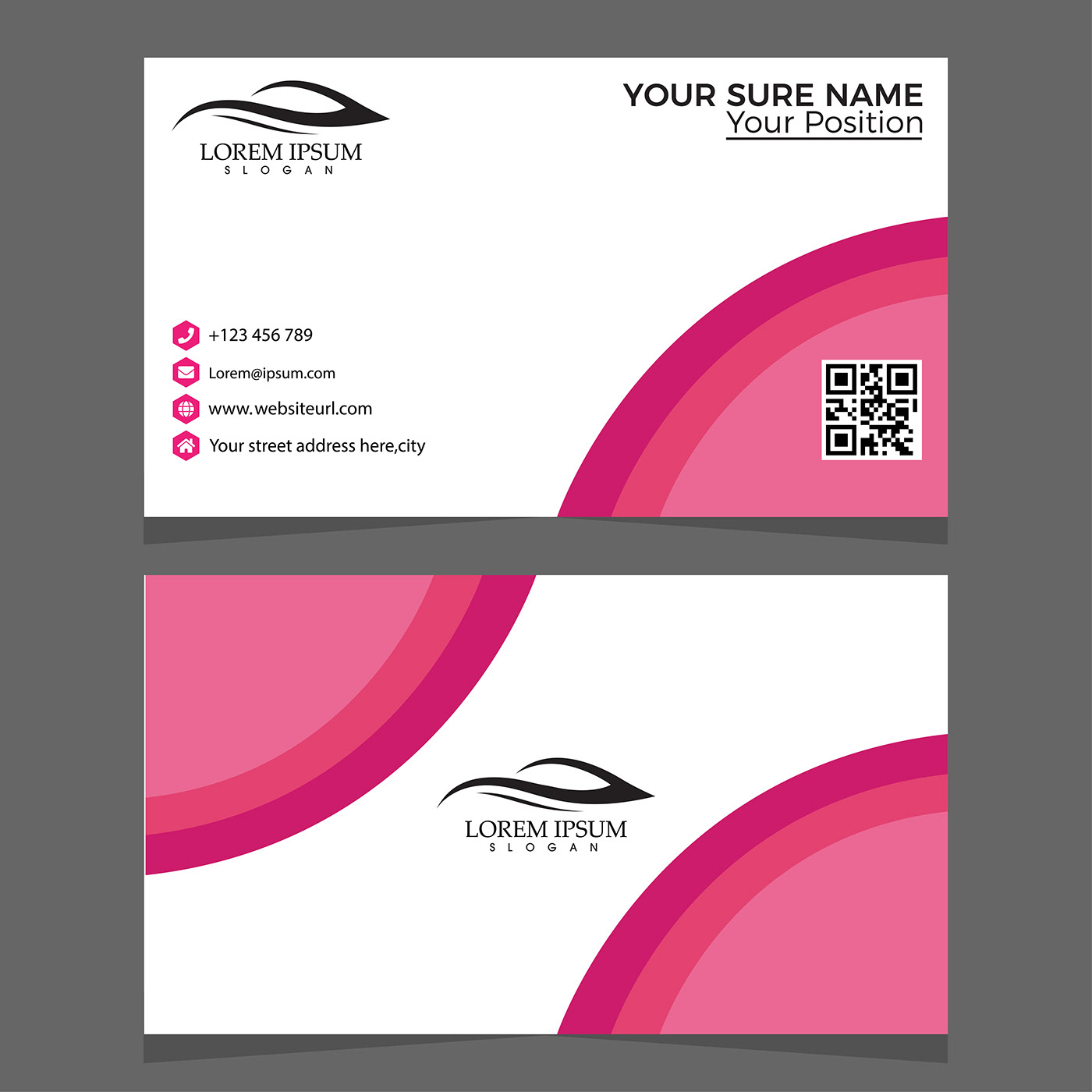Corporate business card,Branding,Banner,Template,card. on Behance Regarding Staples Banner Template