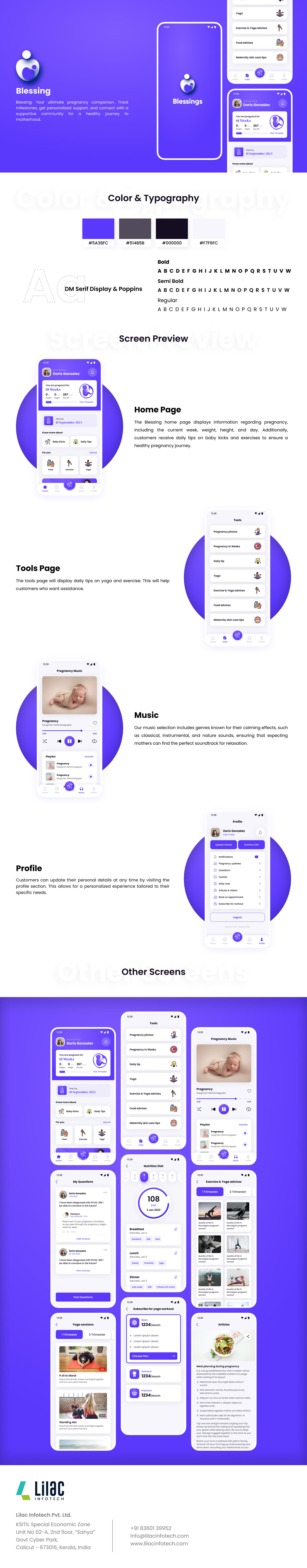 Mobile app UI/UX Figma ui design user interface Application Design pregnancy app UX design user experience app design