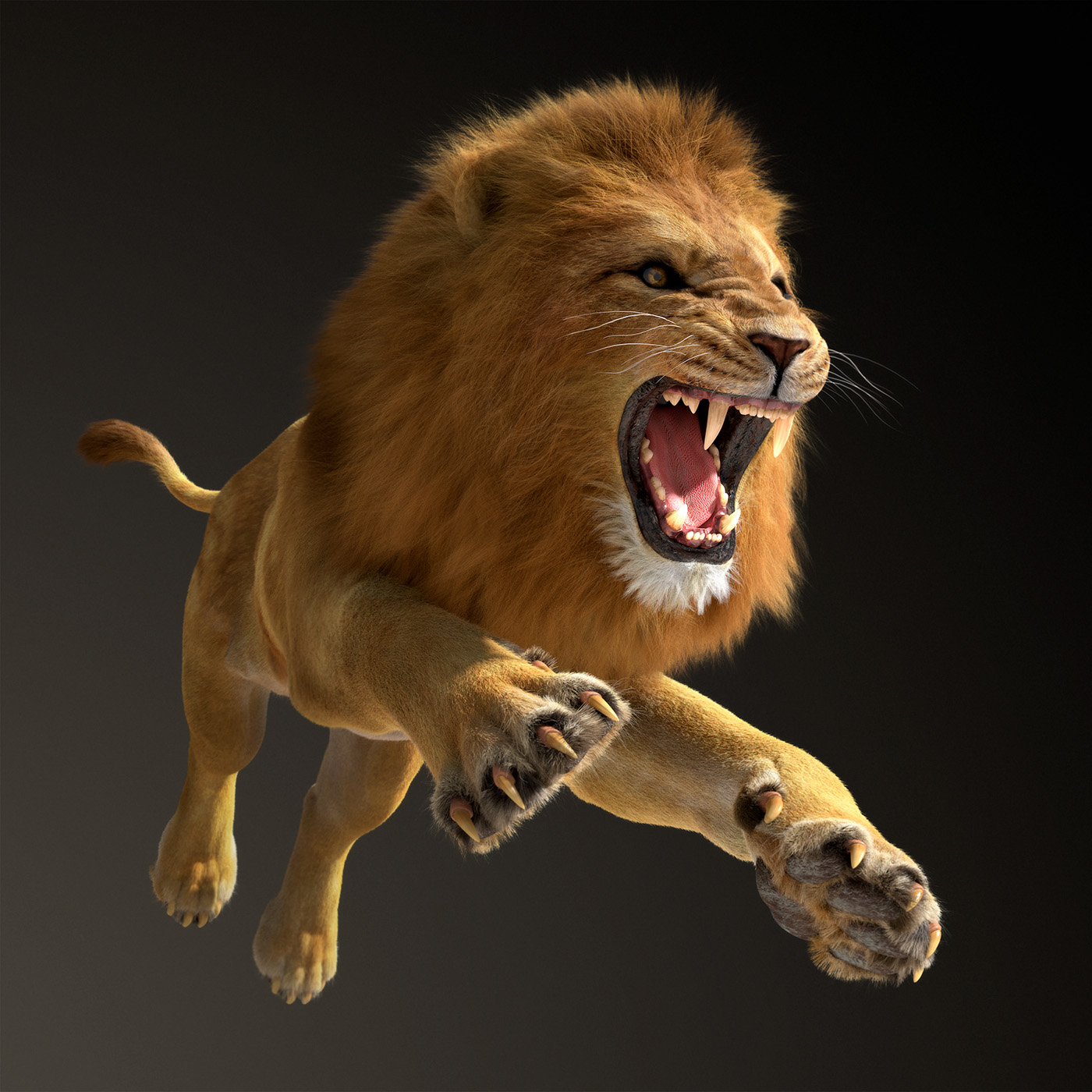 lion animal Nature Fur Mane mod 3D gelmi thefoundry