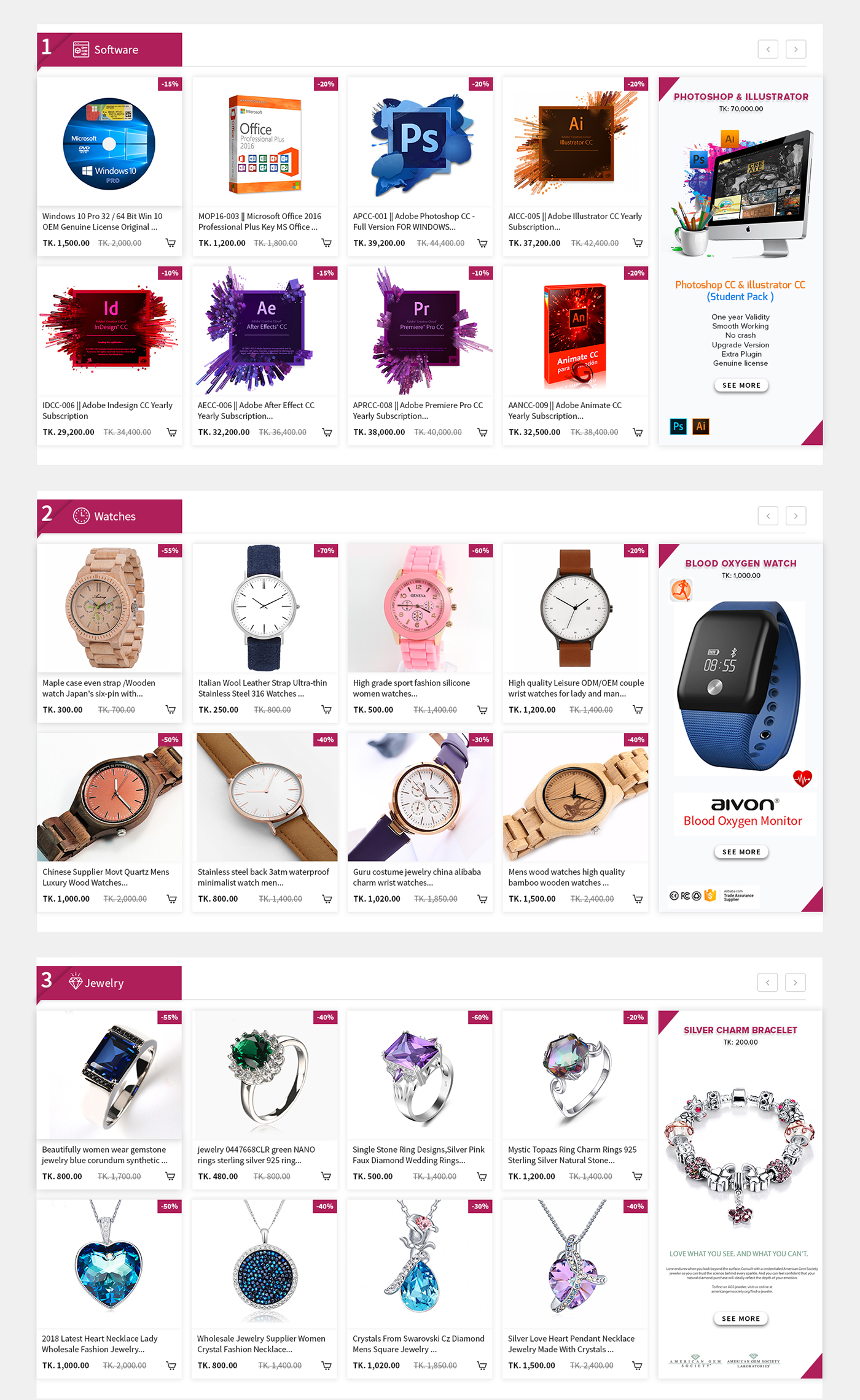 UI ux Web minimal app design simple xiribox e-commerce Online shop