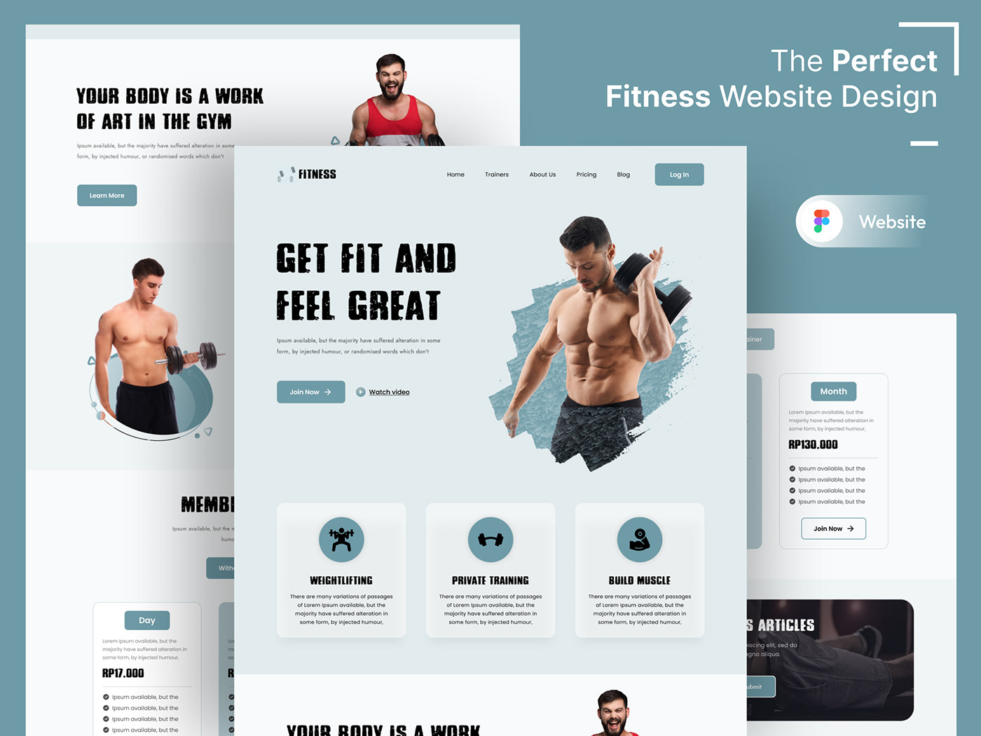 landing page Webdesign fitness Fitness website design Website Design workout fitness website Web Design  efatuix eftear