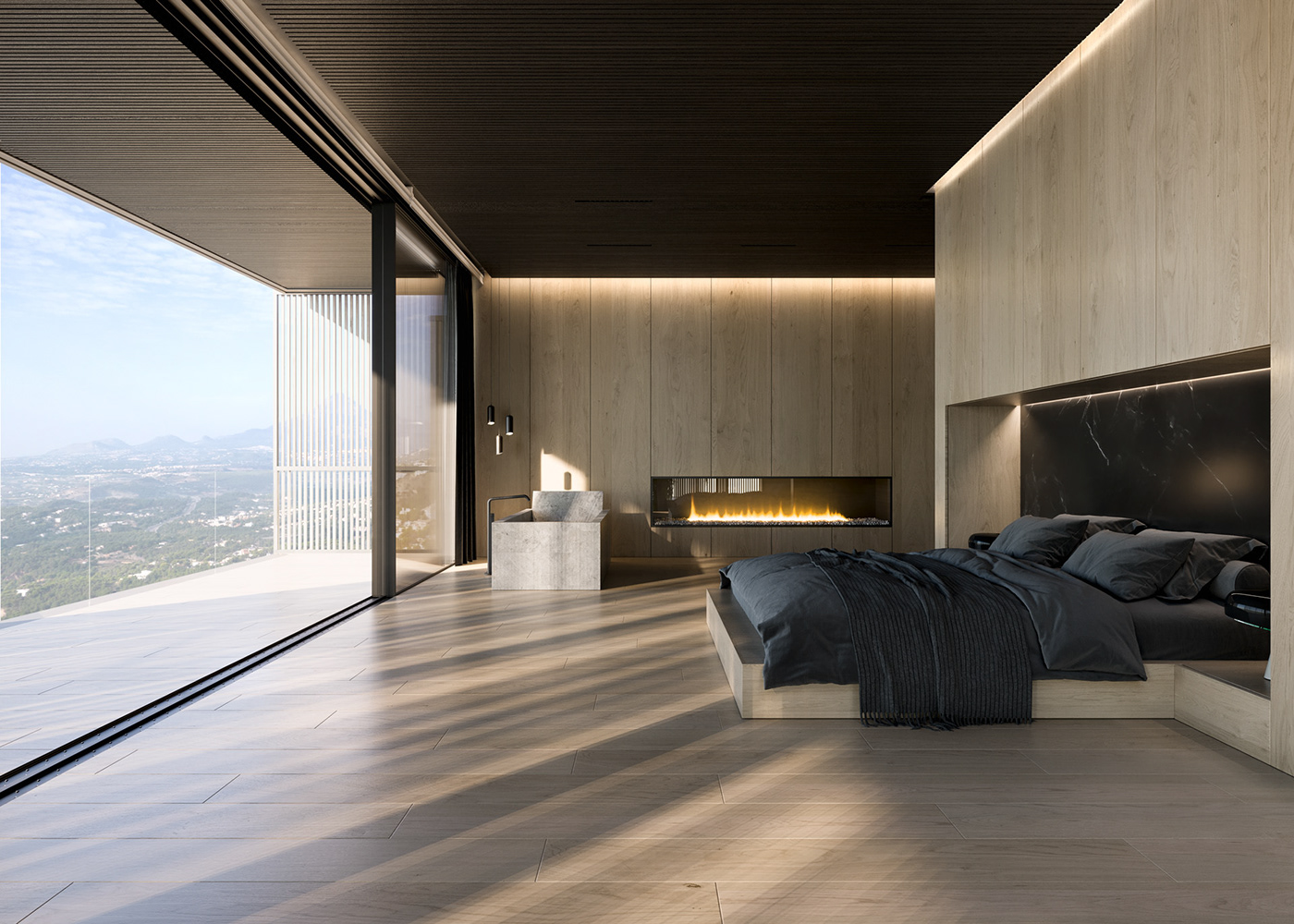 3D architecture archviz CGI house luxury minimal Render rendering visualization