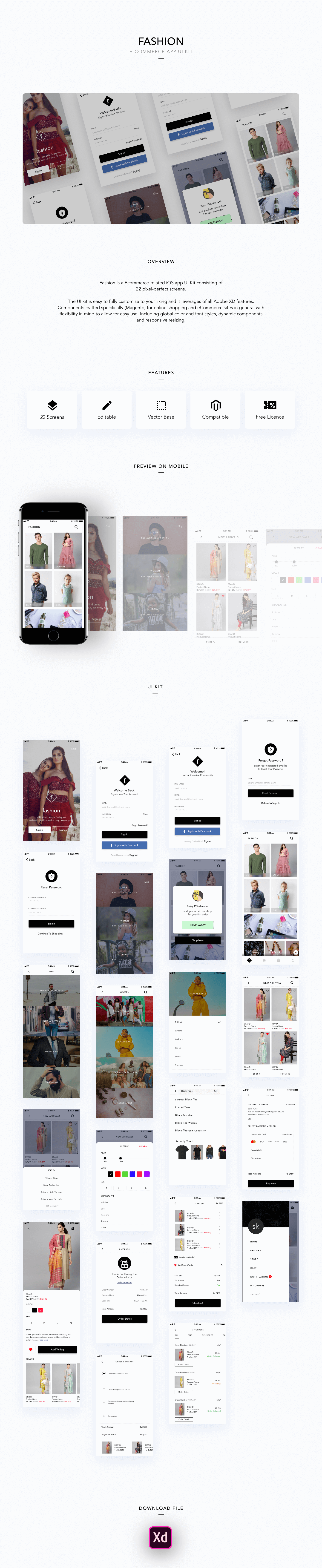 Shopping App Complete Project UI ux e commerce app app ux E COMMERCE