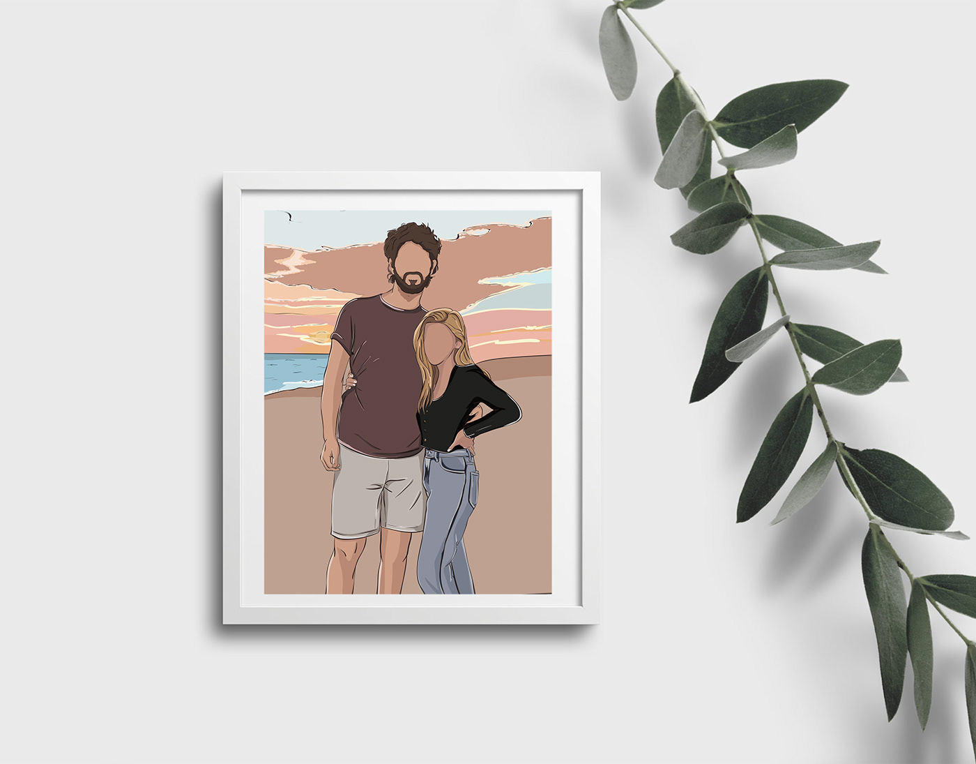 art digital Drawing  ILLUSTRATION  people pictures poster wall