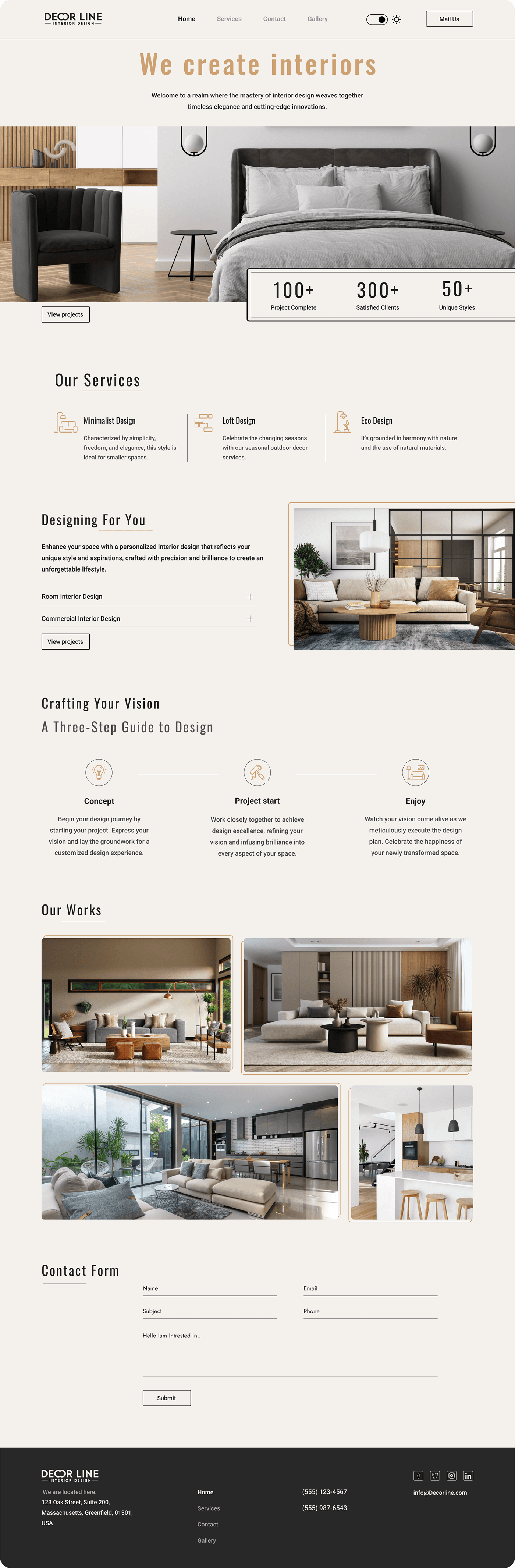 indoor interior design  architecture modern visualization Render Website UI/UX Web Design 