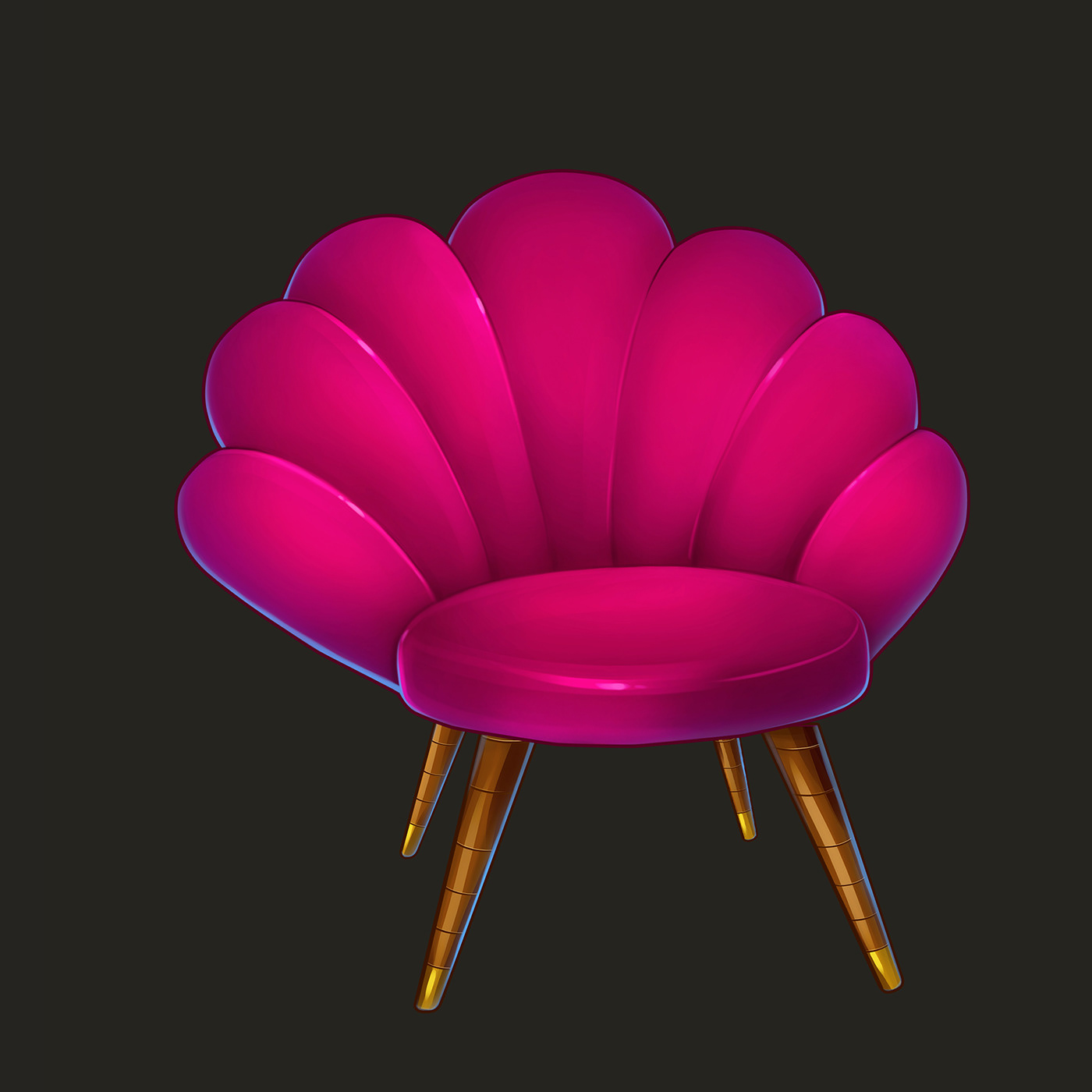 2D art casual chair game Game Art Icon mobile props UI/UX