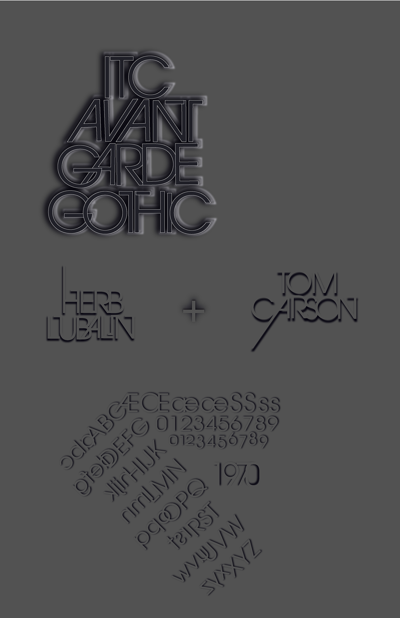 type typography   itc avant garde Avant Garde gothic typefaces