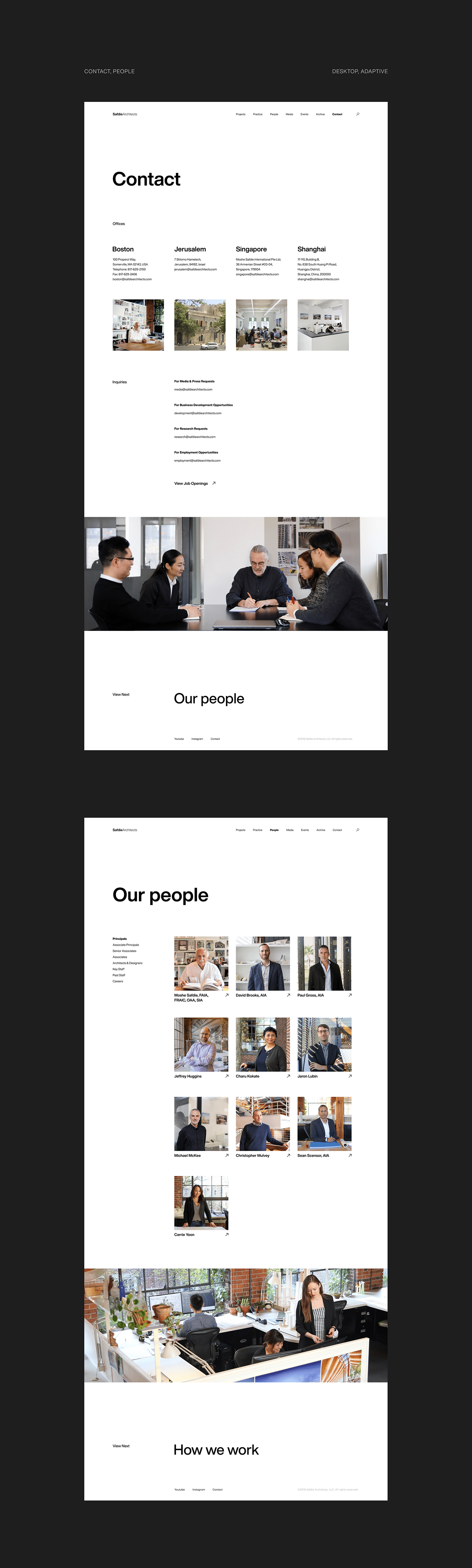 architecture corporate helvetica minimal redesign swiss typography ux/ui Website