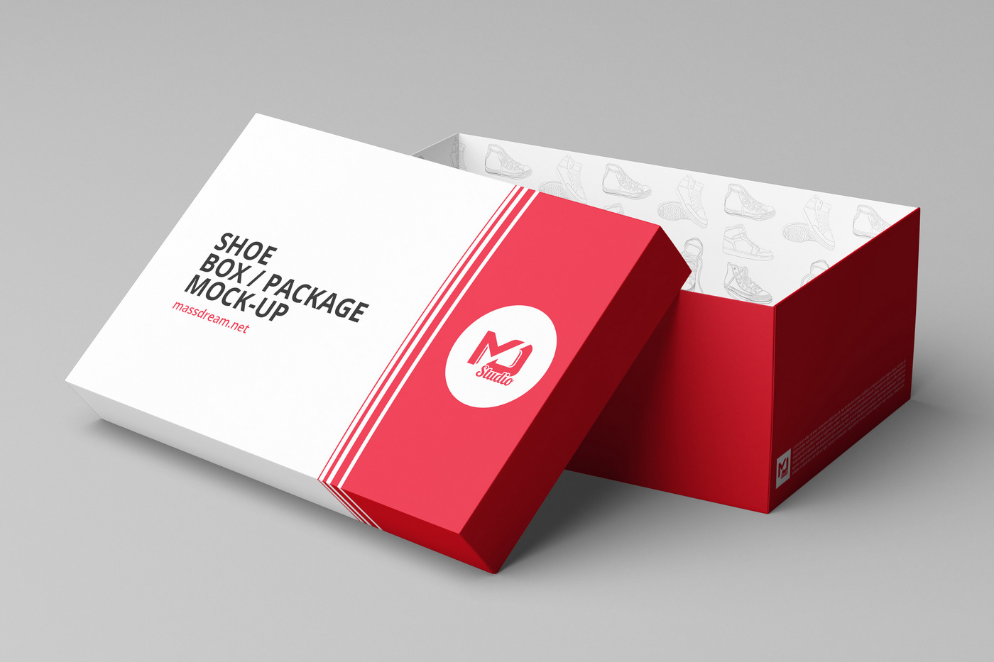 box cardboard container mock Mockup mock-up Pack package Packaging shoe