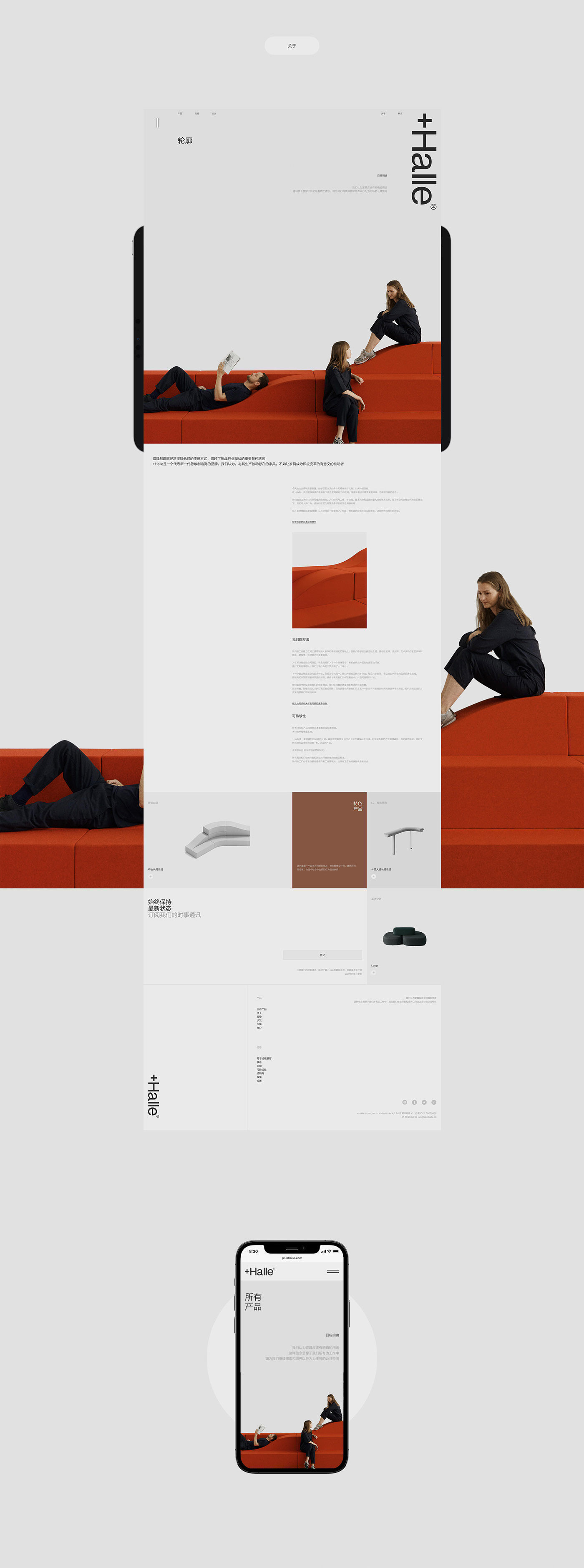 furniture Website Web Design  user experience interiordesign UI/UX design Concise Furniture Maker