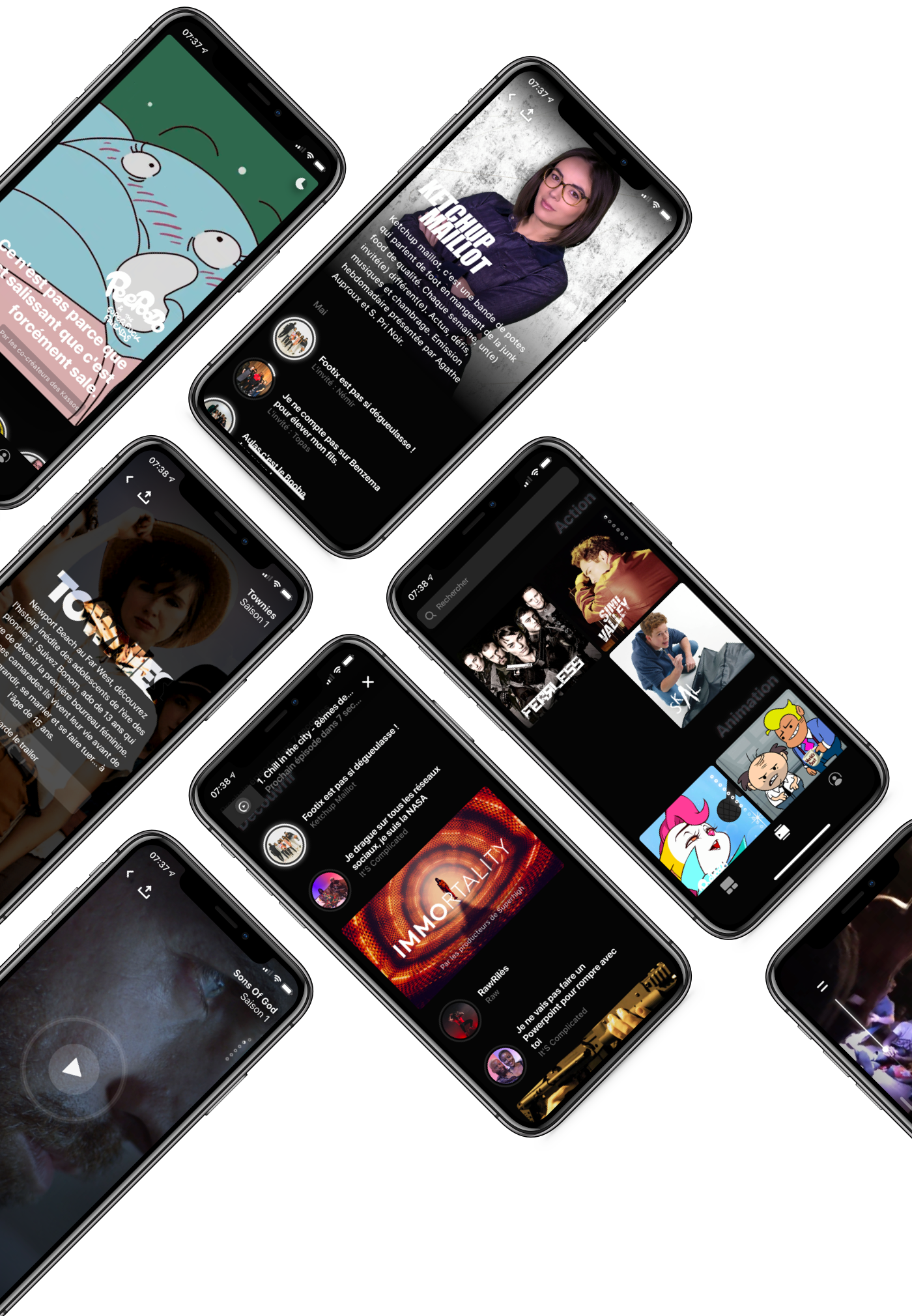 ios android tv app series black application Beautiful movie video