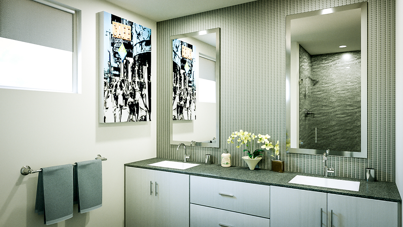 3D CGI Interior apartment octane Octane Render architectural visualization
