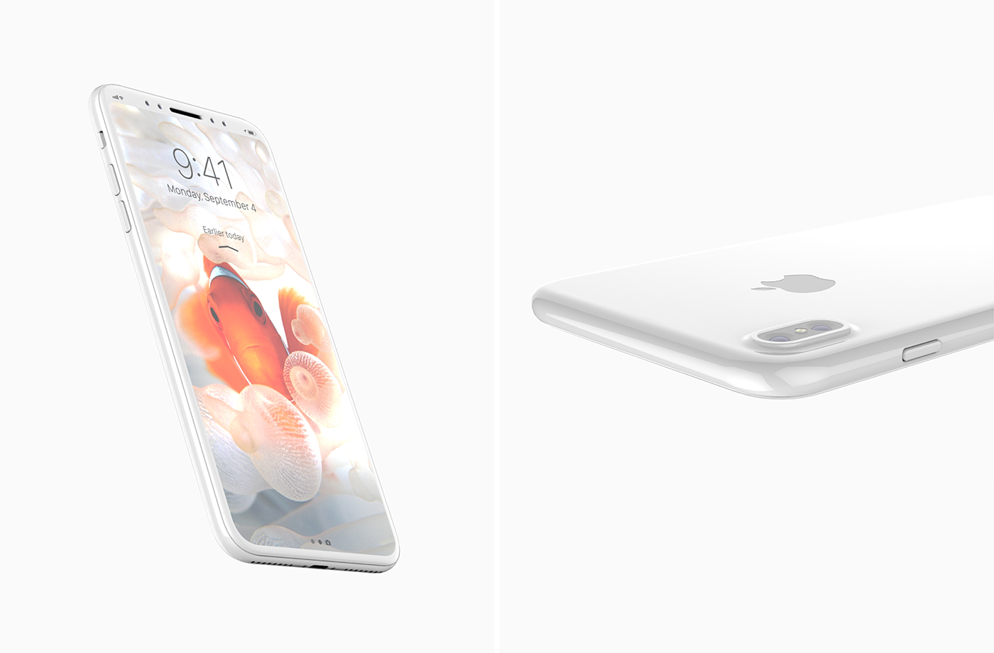apple iphone 8 Rhino concept keyshot minimalistic ceramic edition iphone White