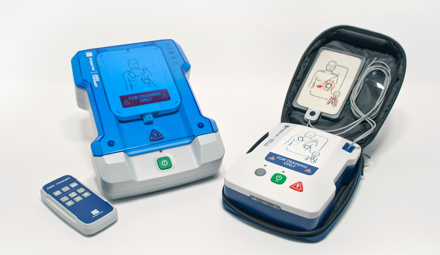 product design  AED trainer industrial design  medical device Medical Product trainer Defibrillator