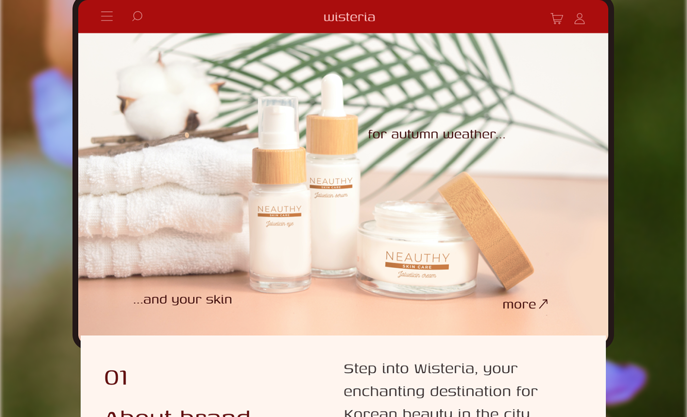 Website Web Design  UI/UX ui design UX design Figma cosmetics kbeauty skincare skin care