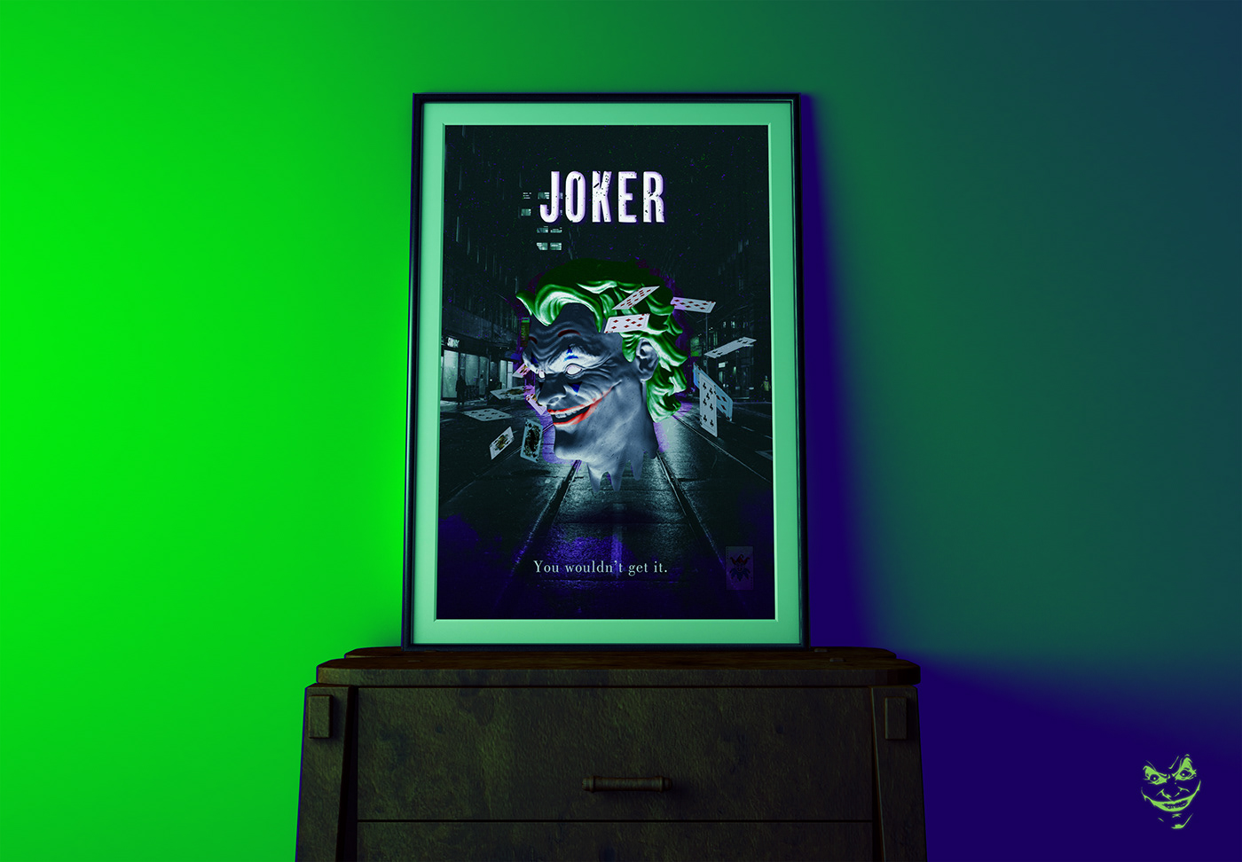 3D dark dc fanart joker photoshop poster road Urban villain
