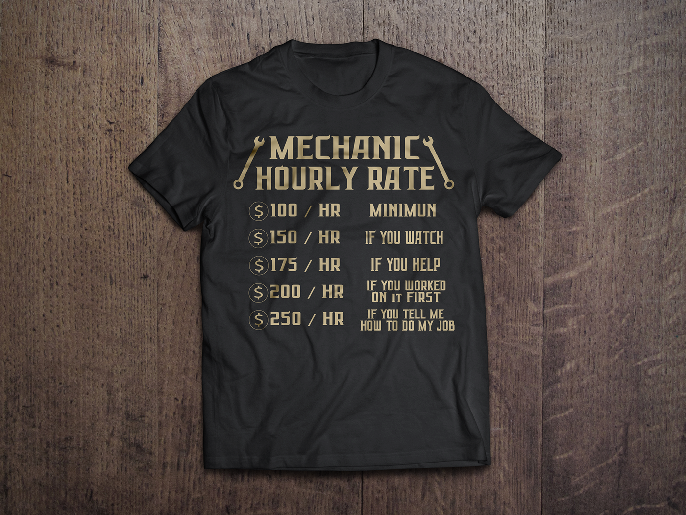 Mechanic T-Shirt Design  T-shirt Design Mechanic Mechanic t-shirt