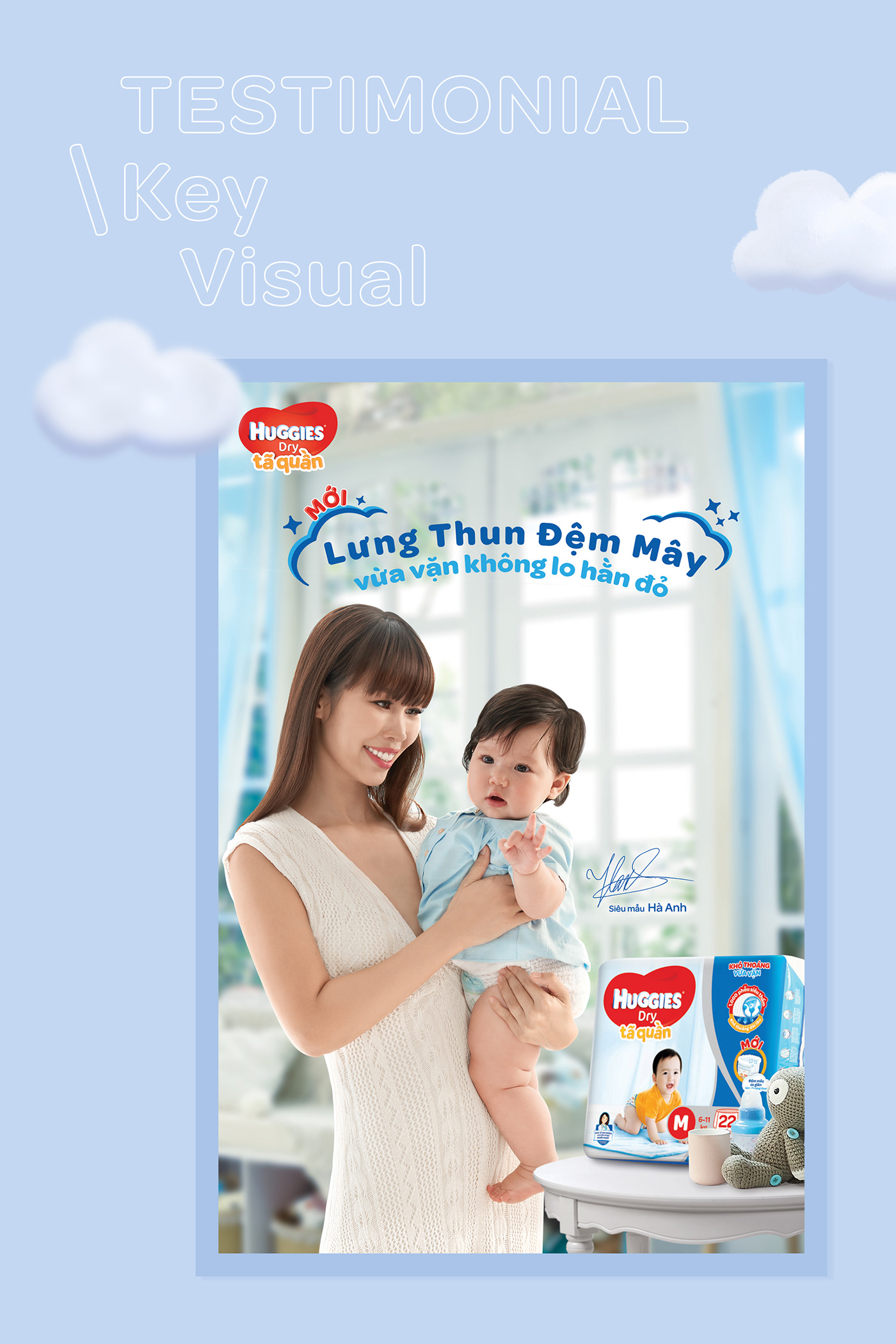 digital social media diaper baby cloud campaign ROLL OVER rolling