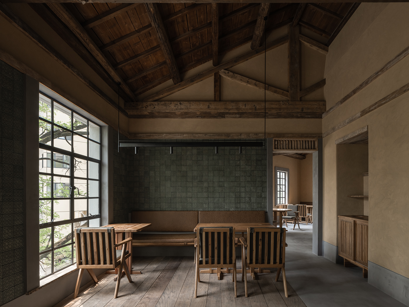 interior design  old building Photography  restaurant shanghai studio TEN Tan xiao Wabi Sabi 元古雲境