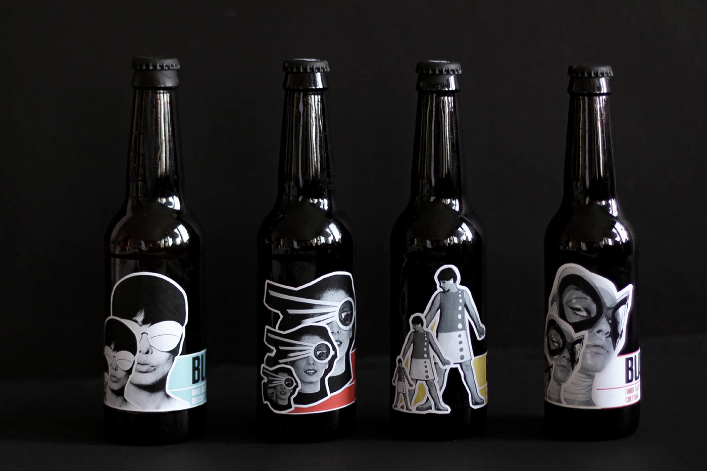 пиво 60-е типографика Packaging beer typography   Advertising  brand identity