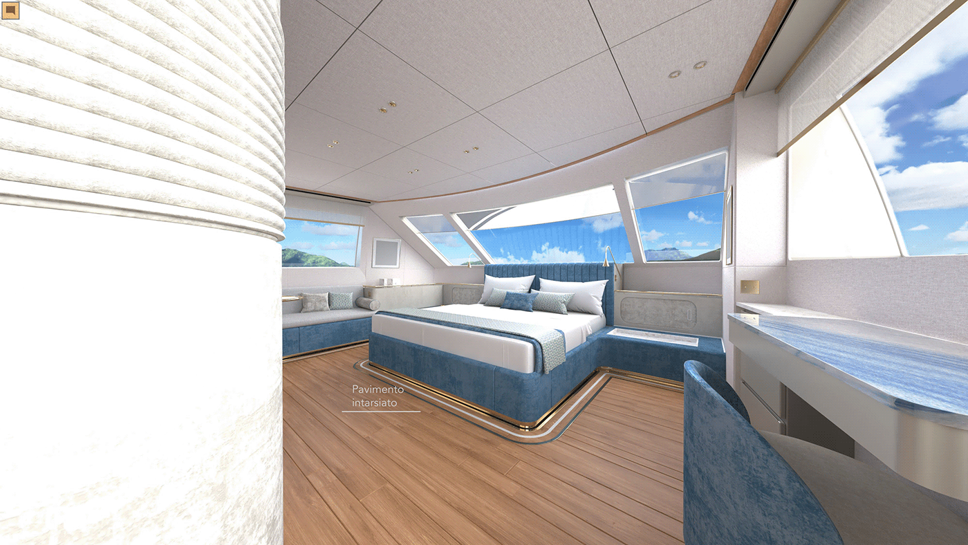 yacht san lorenzo design Graphic Designer adobe illustrator Render 3D interior design  exterior skech