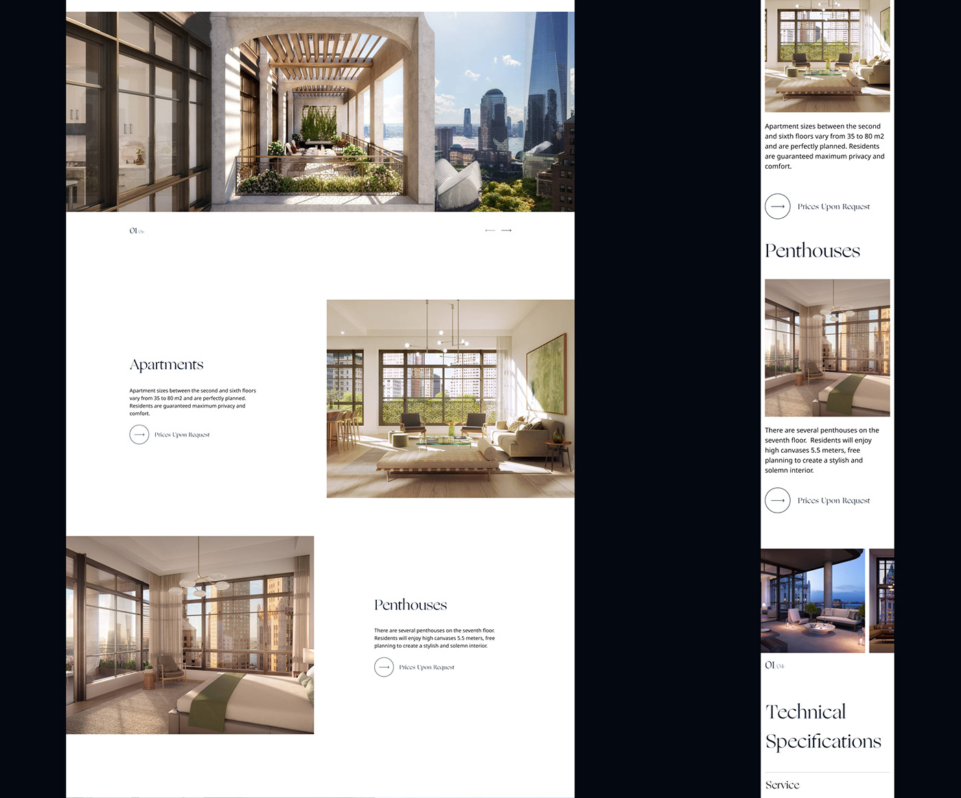 adaptive design Figma landing page photoshop product design  real estate responsive deisgn UI/UX Webdesign Website