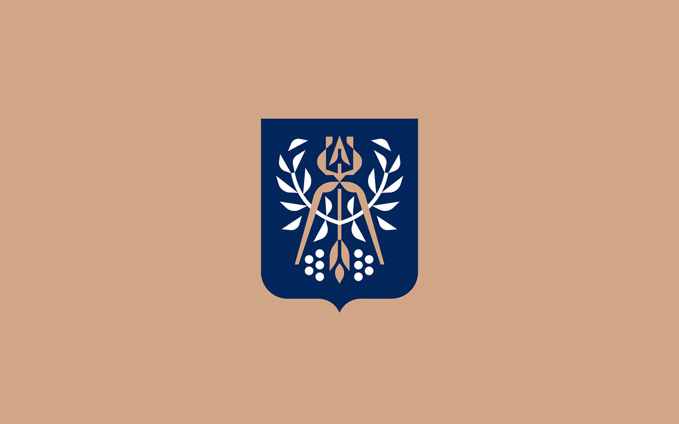 arrow city coat of arms geometry izhevsk Logotype Rowan shield Udmurtia