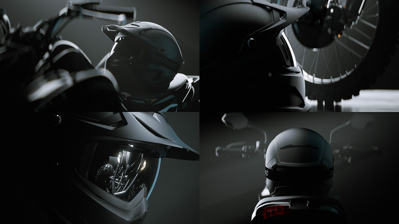art direction  CG CGI design Helmet Ident intro Render simulation trailer