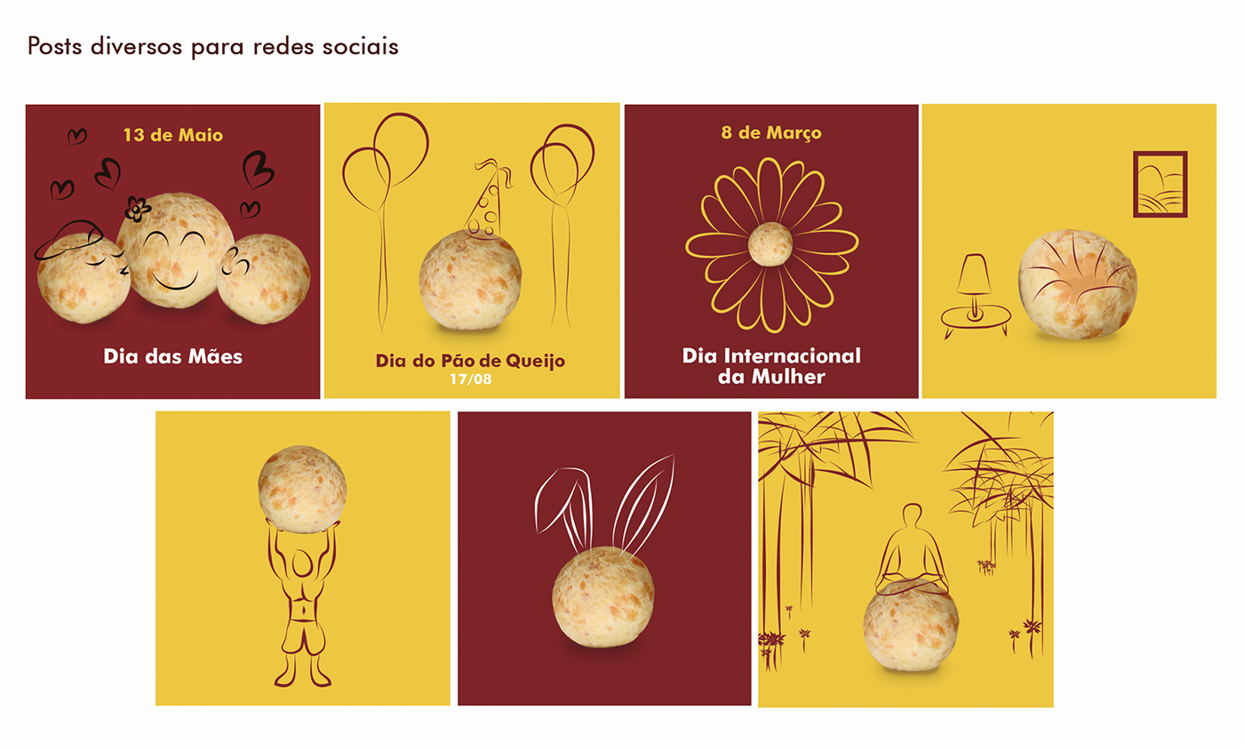 branding  food brand pão de queijo marca de comida Rebrand Logo Design graphic design 