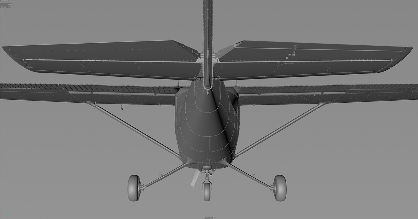 modeling c4d Aircraft plane airplane Hardcore texturing aviation Flying mechanical