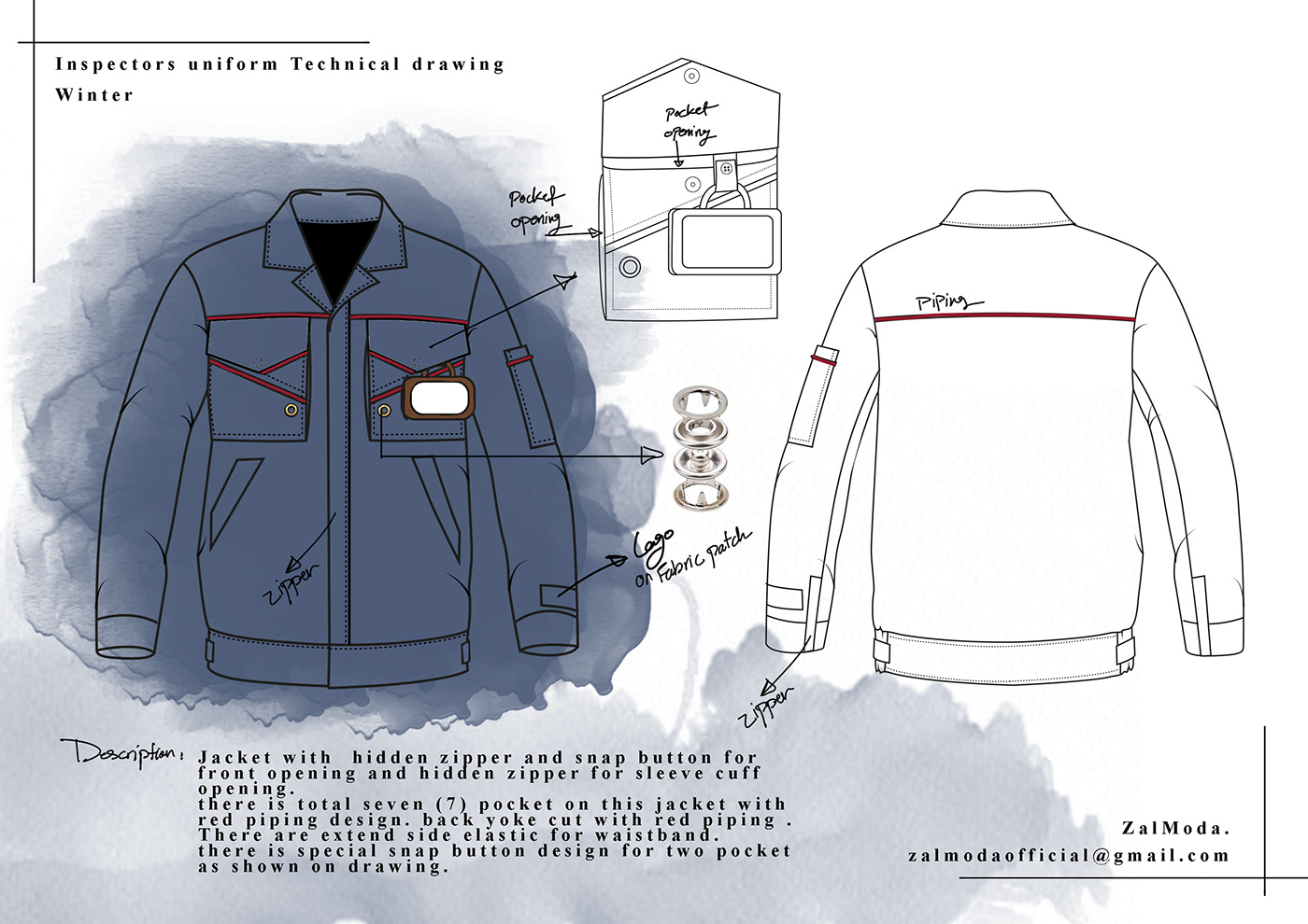 uniform ILLUSTRATION  sketch italia moodboard fashionproject uniform design technical drawing uniformdesigner uniformdesignproject