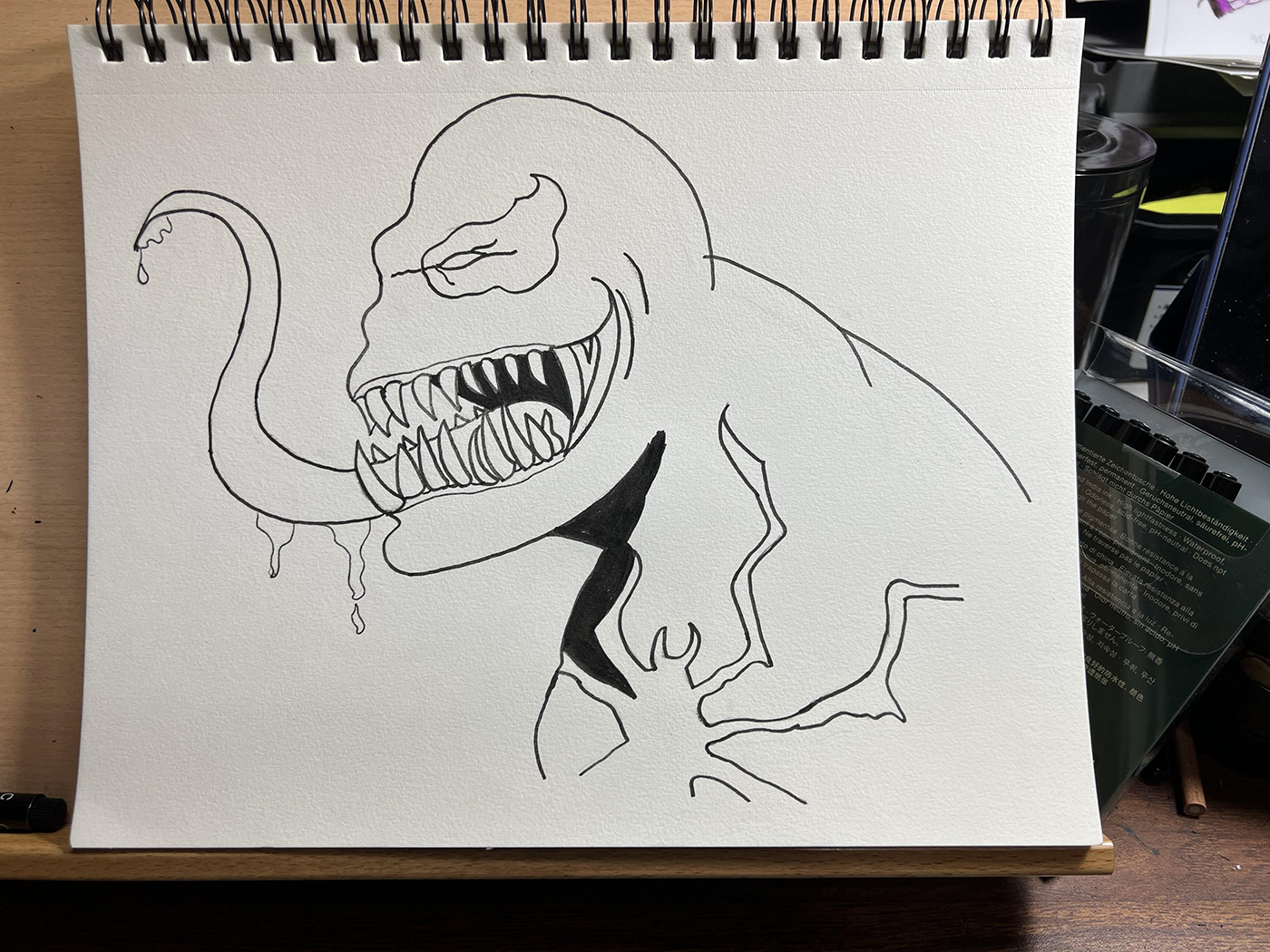 comic venom Drawing 