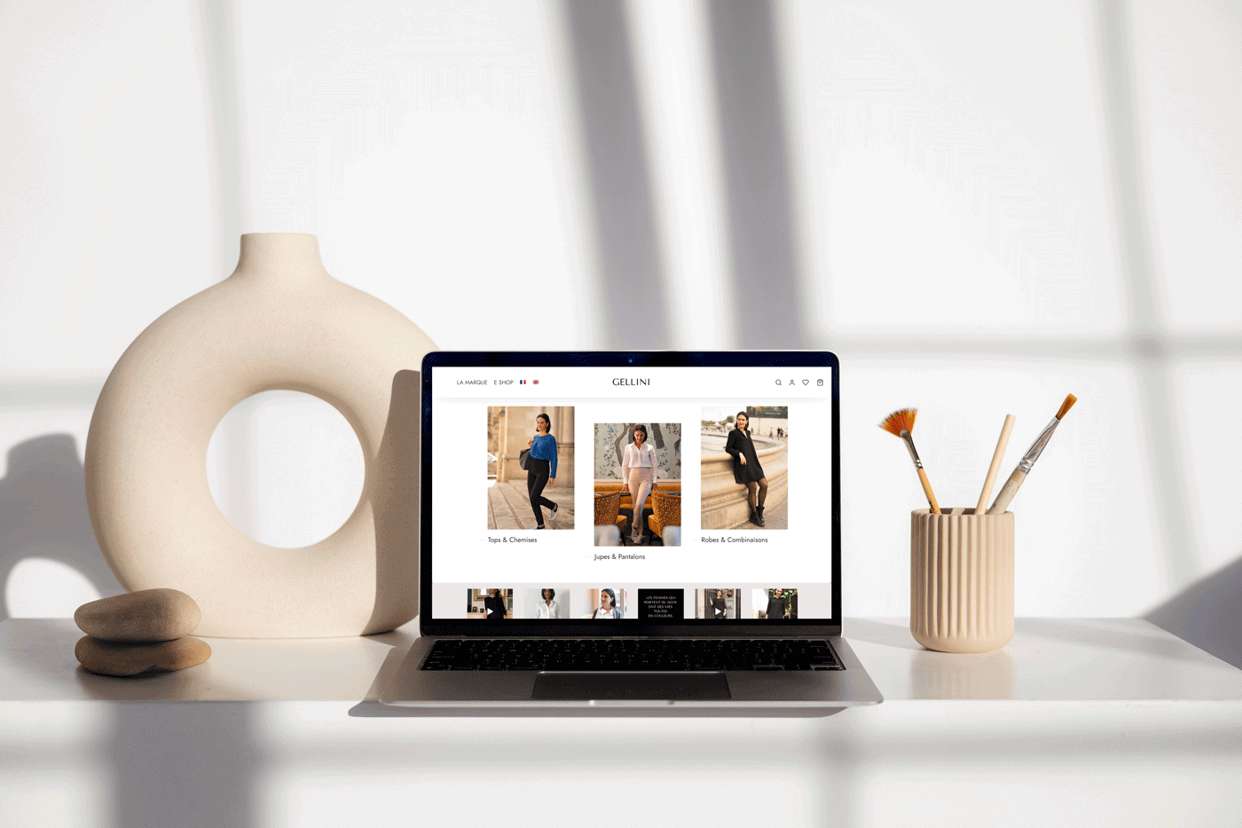 Clothing site web UX design artisanat france madeinfrance