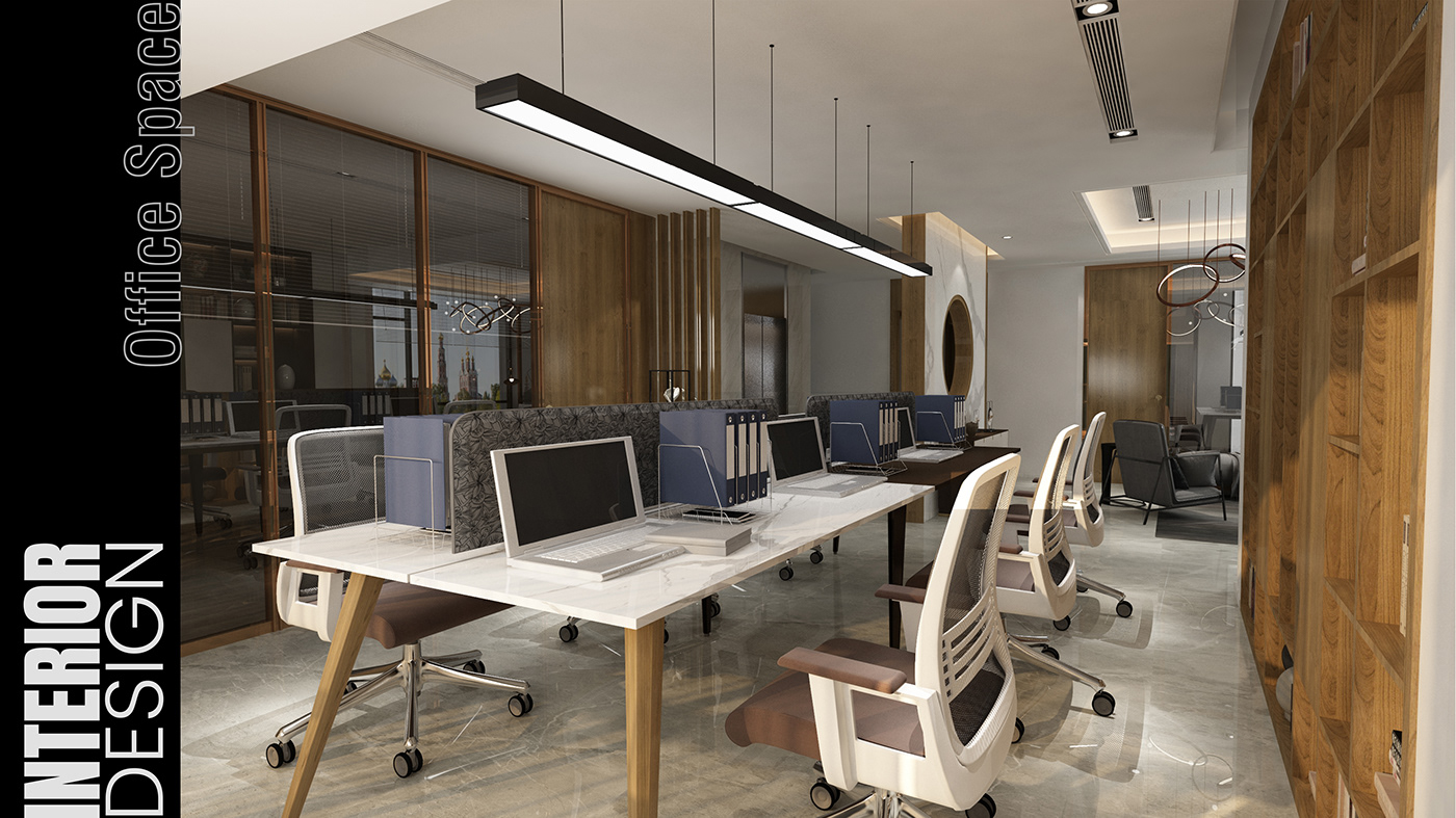 Office Building office furniture Office interior workspace Office Space 3ds max workstation visualization interior design  architecture