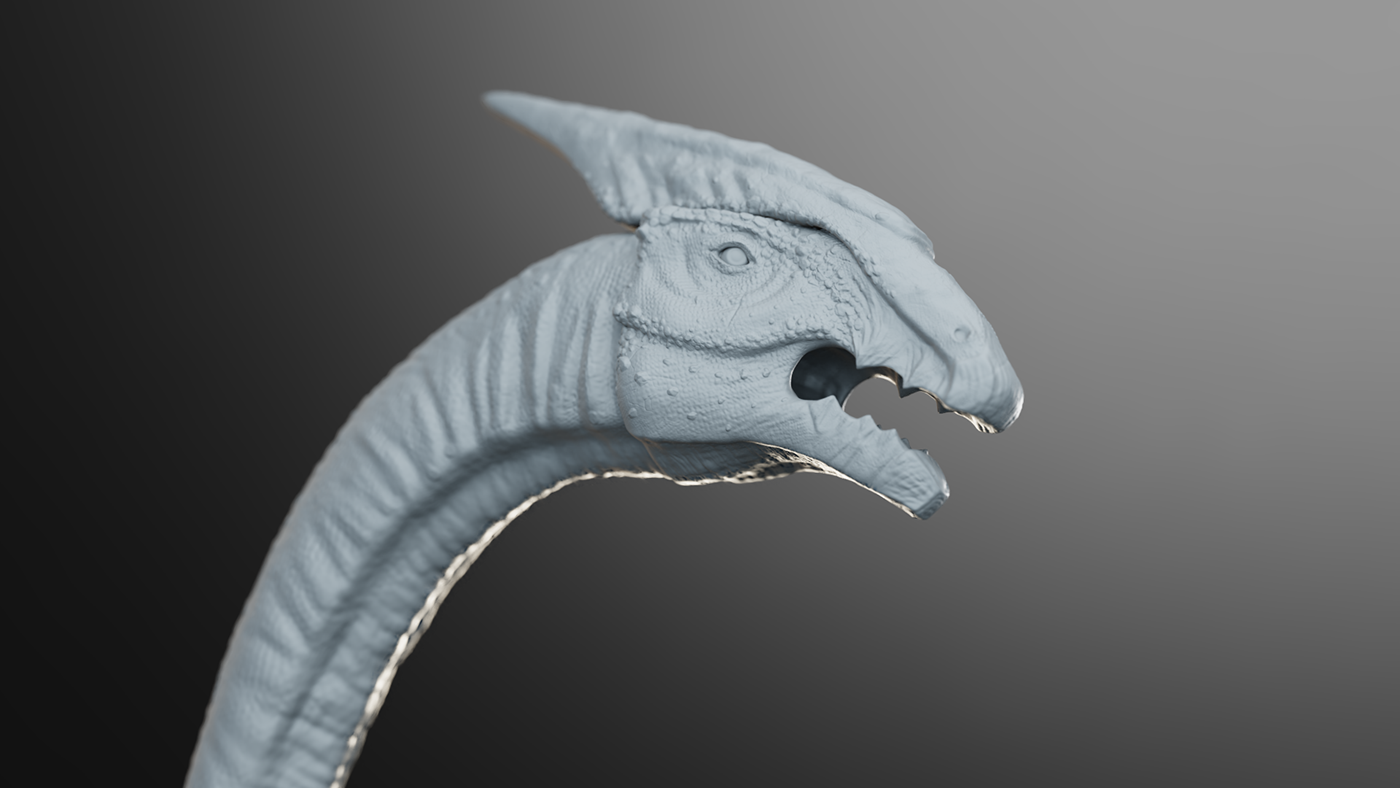 monster creature Dinosaur t-rex tyrannosaurus blender 3D Zbrush Sculpt rig