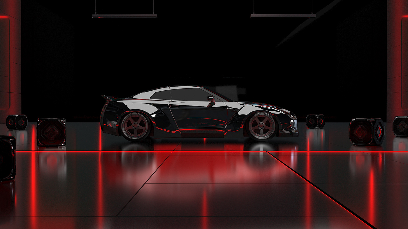 screenshot 3D Nissan car automotive   Render visualization vray vehicles Advertising 