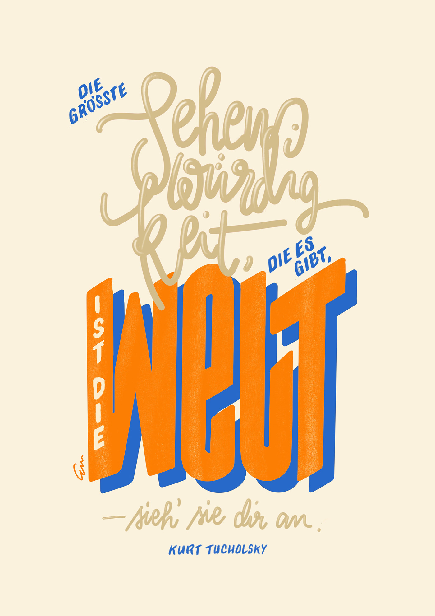 ILLUSTRATION  Quotes typography   Handlettering editorial colorful GeoSaison