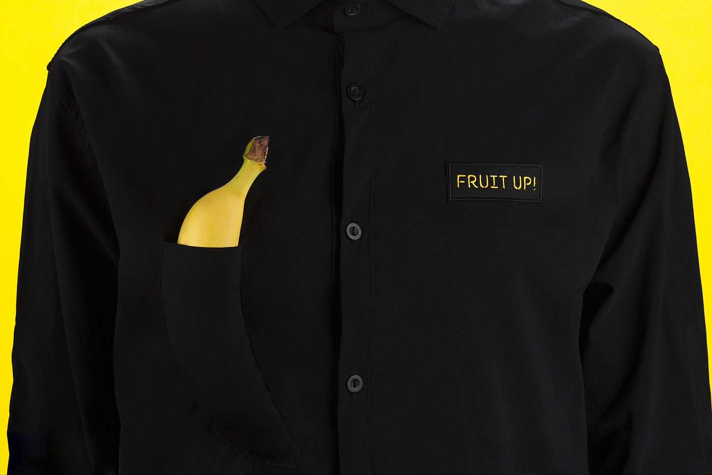 fruits identity yellow black logo