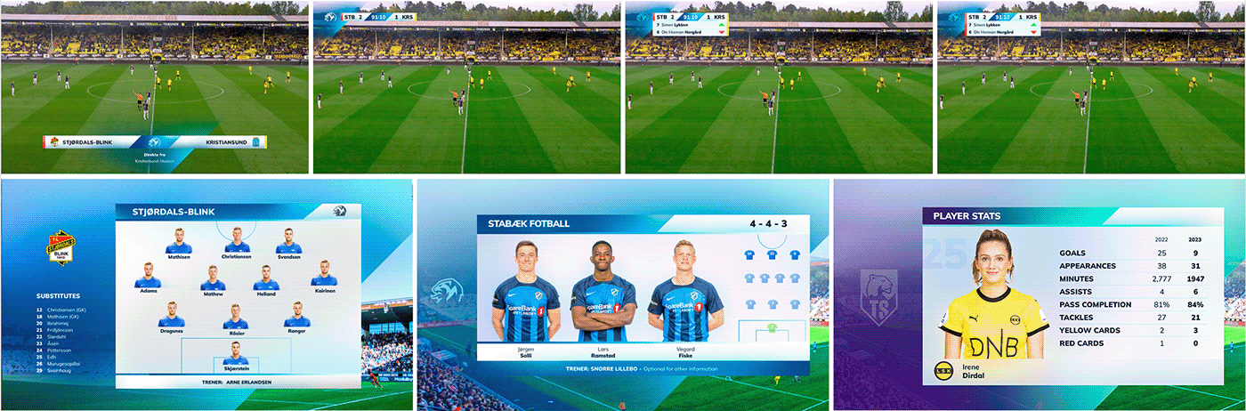 3D brand identity broadcast esports football league Premier League soccer sports