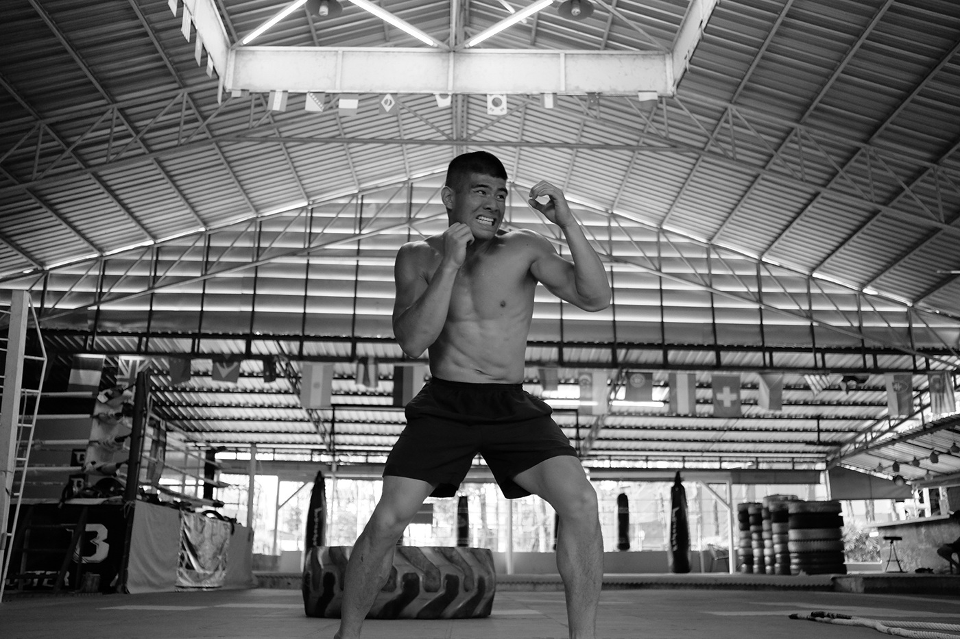 takenbyAli Photography  Fighter Thailand phuket Ptt Muaythai blackandwhite training