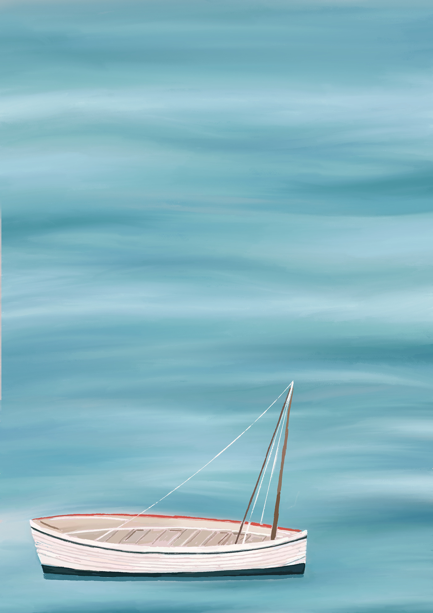 water ilustracion Procreate digital illustration Drawing  artist painting   Menorca holiday