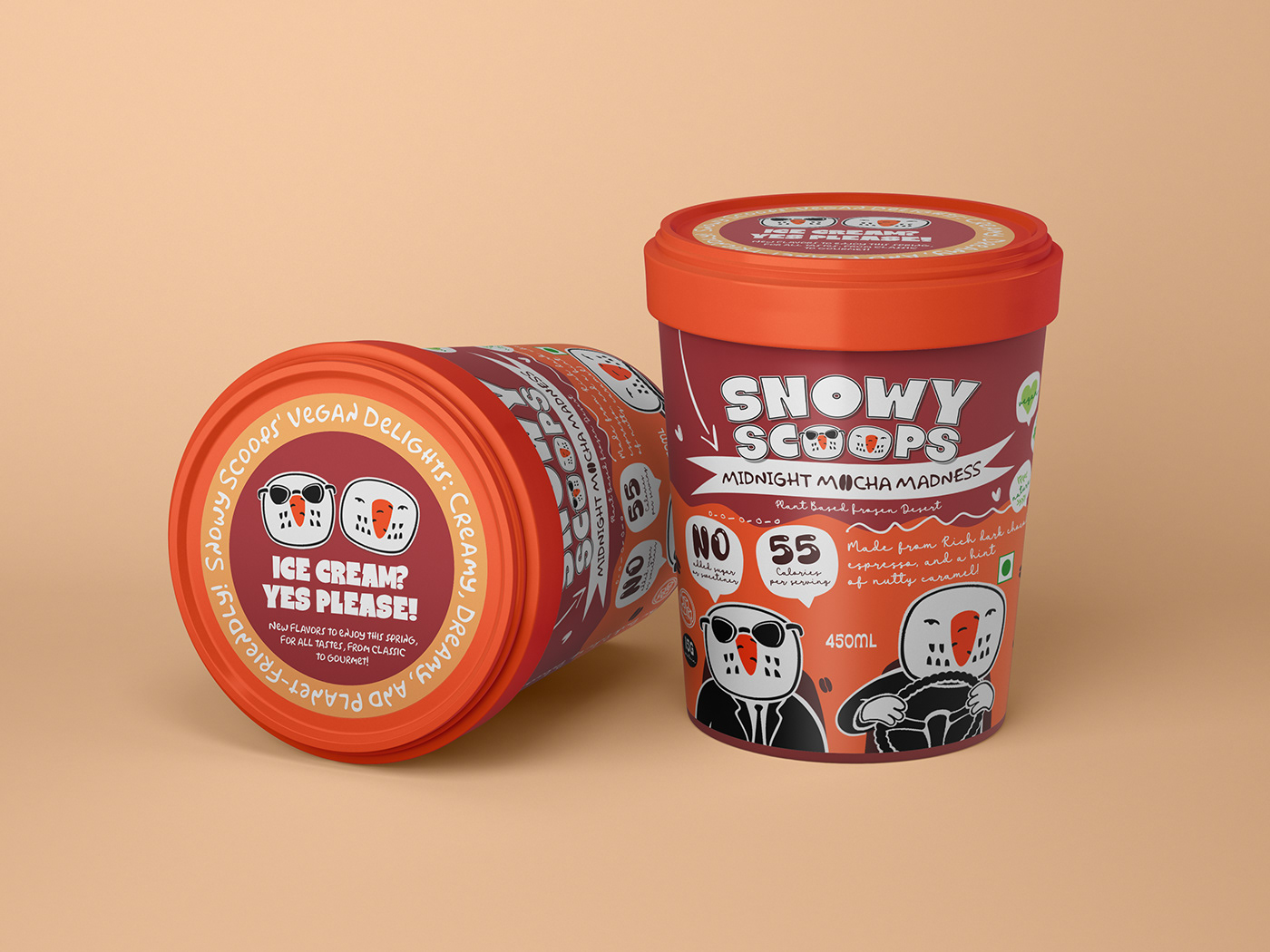 brand identity Packaging visual identity Brand Design Label Logo Design branding  ice cream icecream graphic design 